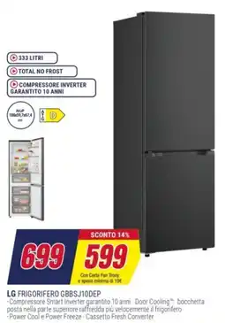 Trony LG FRIGORIFERO GBBSJ10DEP offerta