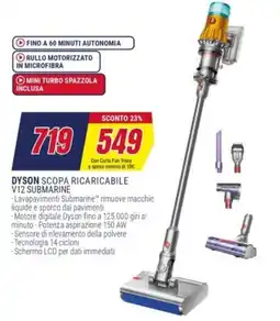 Trony DYSON SCOPA RICARICABILE V12 SUBMARINE offerta