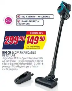 Trony BOSCH SCOPA RICARICABILE BBS611LAG offerta