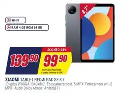 Trony XIAOMI TABLET REDMI PAD SE 8.7 offerta