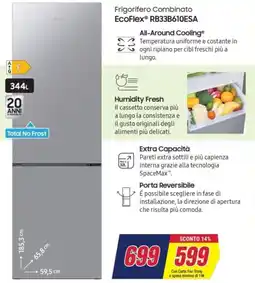 Trony Samsung Frigorifero Combinato EcoFlex RB33B610ESA offerta