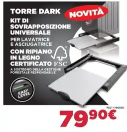 Trony Meliconi torre dark kit di sovrapposizione universale offerta