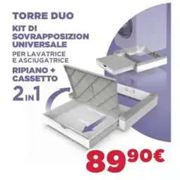 Trony Meliconi torre duo kit di sovrapposizion universale offerta