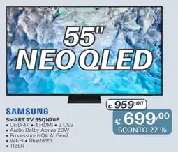 Al Pentolone SAMSUNG SMART TV 55QN70F offerta