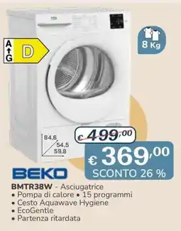 Al Pentolone BEKO BMTR38W - Asciugatrice offerta