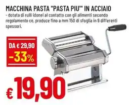 A&O Macchina pasta "pasta piu"" in acciaio offerta