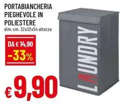 A&O Portabiancheria pieghevole in poliestere offerta