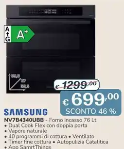 Al Pentolone SAMSUNG NV7B4340UBB - Forno incasso offerta