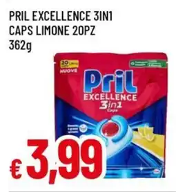 A&O Pril excellence 3in1 caps limone 20pz offerta