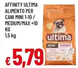 A&O Affinity ultima alimento per cani mini 1-10 / medium/max +10 offerta