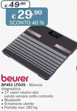 Al Pentolone beurer BF451 LTD25 - Bilancia diagnostica offerta
