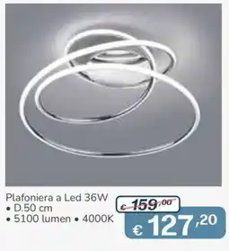 Al Pentolone Plafoniera a Led 36W offerta