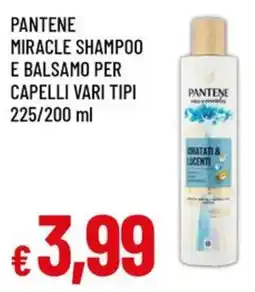 A&O Pantene miracle shampoo e balsamo per capelli offerta