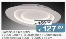 Al Pentolone Plafoniera a led 59W offerta