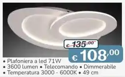 Al Pentolone Plafoniera a led 71W offerta