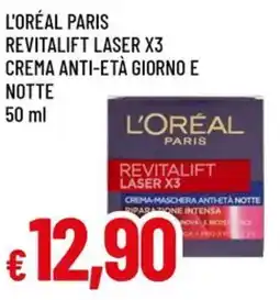 A&O L'oréal paris revitalift laser x3 crema anti-età giorno e notte offerta