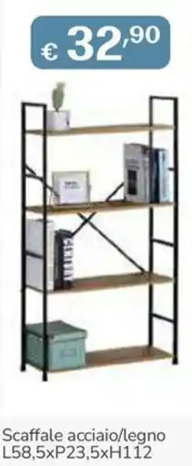 Al Pentolone Scaffale acciaio/legno offerta