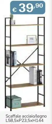 Al Pentolone Scaffale acciaio/legno offerta