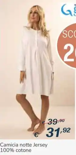 Al Pentolone Camicia notte Jersey offerta