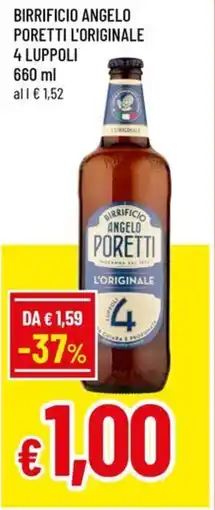 A&O Birrificio angelo poretti l'originale 4 luppoli offerta
