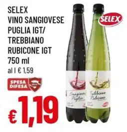 A&O Selex vino sangiovese puglia igt/ trebbiano rubicone IGT offerta