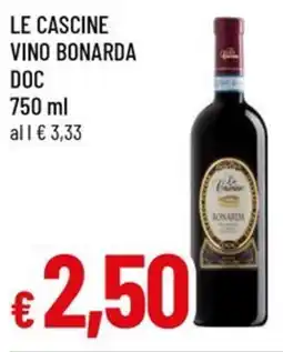 A&O Le cascine selex vino bonarda DOC offerta