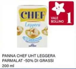 Il Gigante Panna chef uht leggera parmalat -50% di grassi offerta