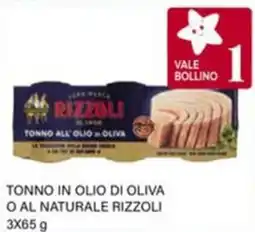 Il Gigante Tonno in olio di oliva o al naturale RIZZOLI offerta
