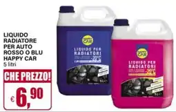 Il Gigante Liquido radiatore per auto rosso o blu HAPPY CAR offerta
