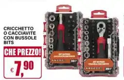 Il Gigante Cricchetto o cacciavite con bussole bits offerta