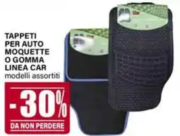 Il Gigante Tappeti per auto moquette o gomma linea car offerta