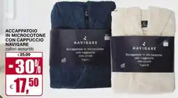 Il Gigante Accappatoio in microcotone con cappuccio navigare offerta