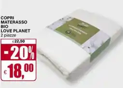 Il Gigante Copri materasso bio love planet offerta
