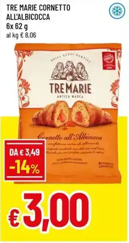 A&O Tre marie cornetto all'albicocca offerta