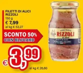 Il Gigante Filetti di alici RIZZOLI offerta