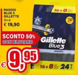 Il Gigante Rasoio blue 3 GILLETTE offerta
