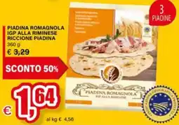 Il Gigante Piadina romagnola igp alla riminese riccione piadina offerta