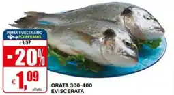 Il Gigante Orata 300-400 eviscerata offerta