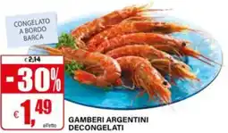 Il Gigante Gamberi argentini decongelati offerta