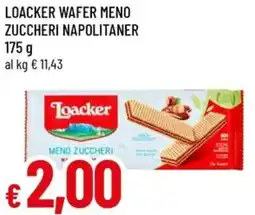 A&O Loacker wafer meno zuccheri napolitaner offerta