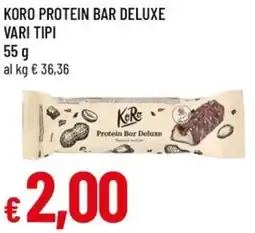 A&O Koro protein bar deluxe offerta