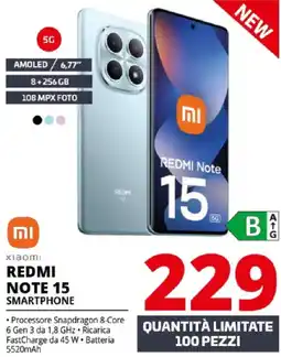 Comet xiaomi REDMI NOTE 15 Smartphone offerta