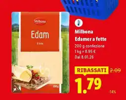 Lidl Milbona Edamer a fette offerta
