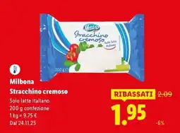 Lidl Milbona Stracchino cremoso offerta