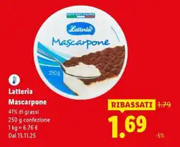 Lidl Latteria Mascarpone offerta