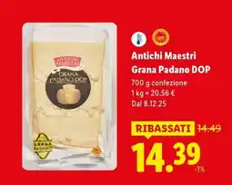 Lidl Antichi Maestri Grana Padano DOP offerta