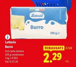 Lidl Latteria Burro offerta