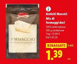 Lidl Antichi Maestri Mix di formaggi duri offerta