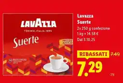 Lidl Lavazza Suerte offerta