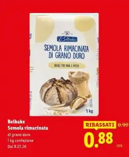Lidl Belbake Semola rimacinata offerta